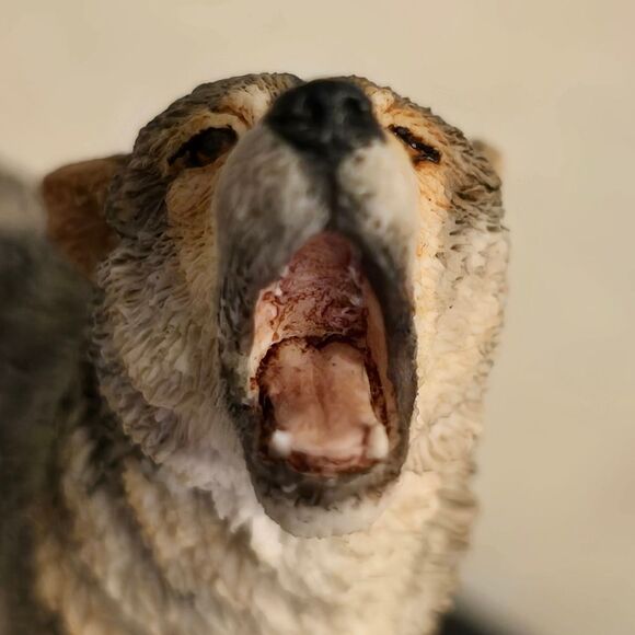 Country Artists Howling Wolf Figurine CA 669 Medium Vintage 1993 By K. Sherwin - Picture 2 of 12